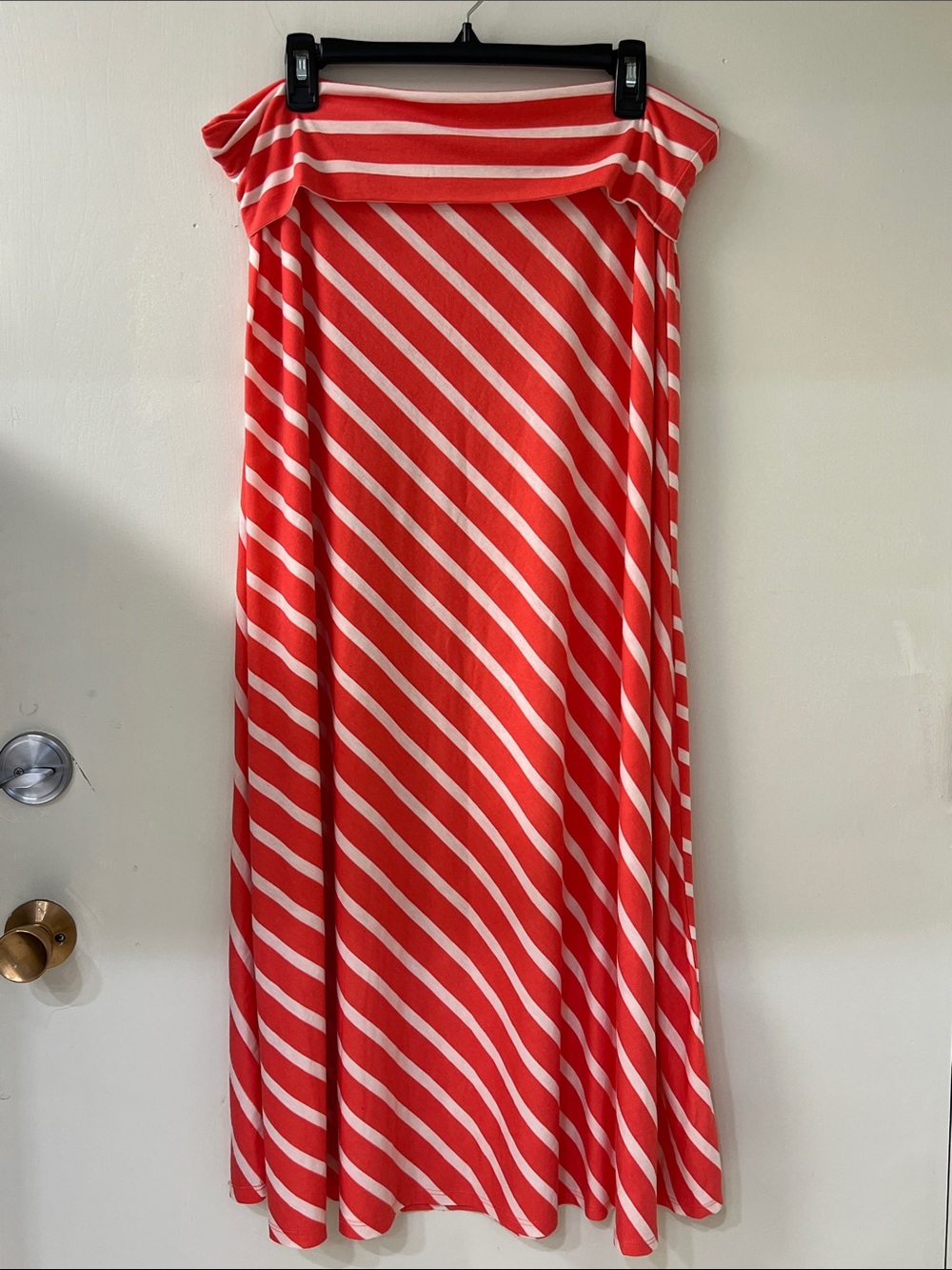 Mossimo Supply Co. Maxi Skirt - NWOT - coral/white - XL